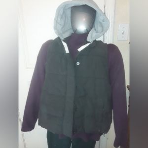 Phantom Gray Arizona Jean company puffy vest 3x with hood